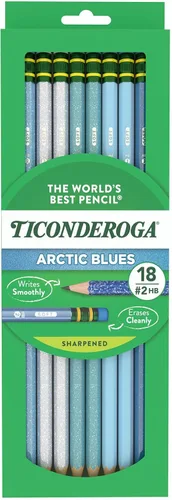 Vista 10 de Ticonderoga - Lápices de madera, preafilados, #2 HB suaves, colores pastel 10 unidades. Ideal para escribir, dibujar, trabajo escolar, aulas y uso