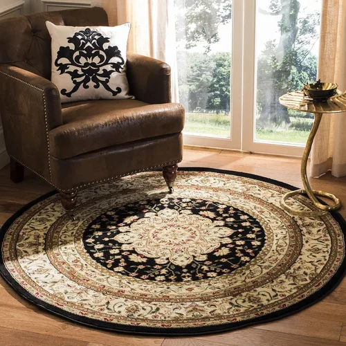 Vista 6 de SAFAVIEH Lyndhurst Collection - Alfombra de pasillo, 2 pies 3 pulgadas x 6 pies, color negro y marfil, diseño oriental tradicional, no desprende