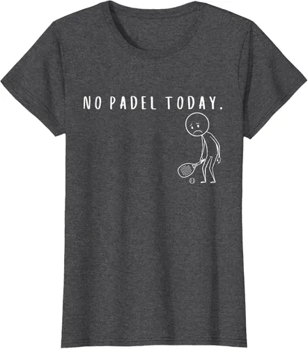 Vista 7 de No Padel Today Funny Padel Stickman Padel Playera Jugador de Tenis
