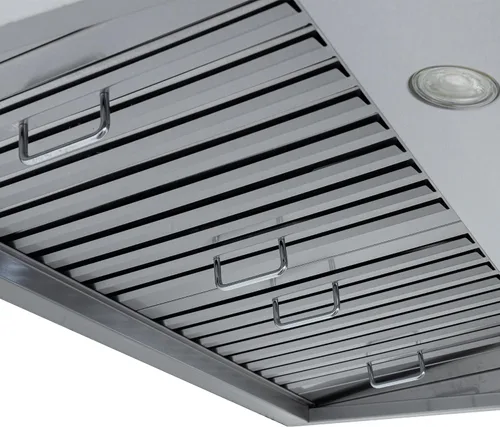 Vista 4 de PROLINE - Campana extractora para debajo del gabinete de 30 pulgadas, con canalización, 900 CFM, acero inoxidable, luces LED, motor soplador ultra