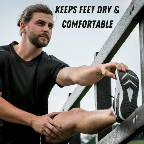 Vista 4 de Calcetines de entrenamiento de bambú súper suaves y cómodos para hombres, mujeres y niños