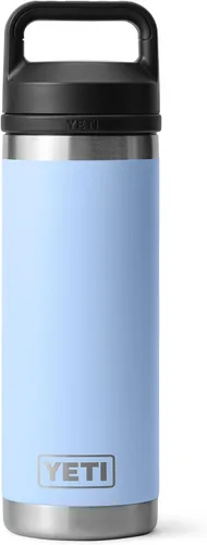 Vista 45 de YETI Rambler Botella de 18 oz, aislada al vacío, de acero inoxidable con tapa Chug, negro