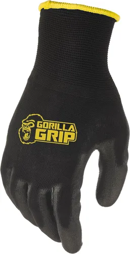 Vista 4 de Guantes de trabajo Gorilla Grip, agarre máximo sin deslizamiento para todo uso, guantes para hombres, superiores en condiciones húmedas, secas