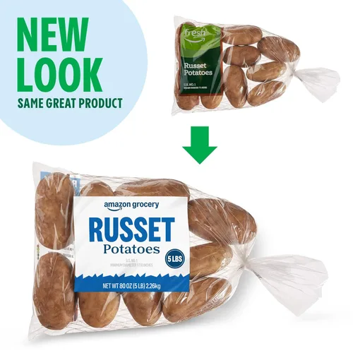 Vista 2 de Amazon Grocery, Papas Russet, 5 libras (Anteriormente marca Fresh, el empaque puede variar)