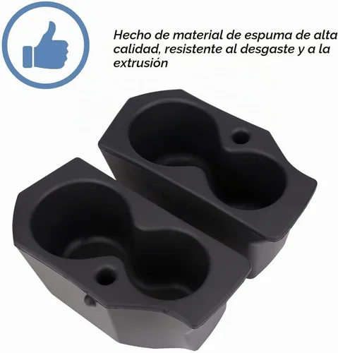 Vista 3 de ONER Par de portavasos de espuma para puerta izquierda y derecha, compatible con Dodge Ram 1500 2009-2018, Ram 2500 3500 2009-2022, Ram 4500 5500