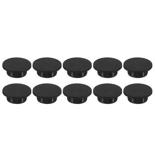 Vista 27 de MECCANIXITY Tapón de agujero de goma de silicona de 0.610 in de diámetro, tapón flexible suave para agujero de 0.591 in, negro, 10 piezas