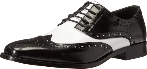 Vista 8 de Zapatos Stacy Adams Tinsley Wingtip Oxford para hombre Negro