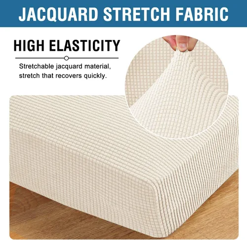 Vista 41 de H.VERSAILTEX Fundas de Cojín de Asiento Individuales Super Elásticas Fundas de Sofá Fundas de Cojín de Sofá Fundas Deslizables Juegos Tela de Sarga