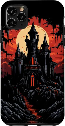 Vista 13 de Carcasa de fantasía oscura para iPhone 16 Castillo gótico Arquitectura Gótica Brujería