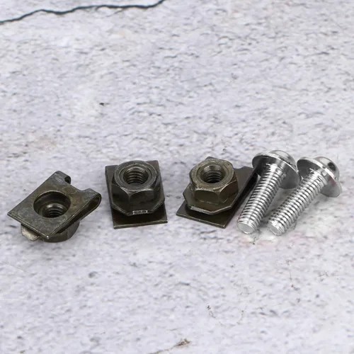 Vista 6 de Tornillos de carenado de motocicleta, 10 tornillos de cuerpo M5, kit de tornillos de cierre de velocidad de husillo, repuesto de tuerca para pernos