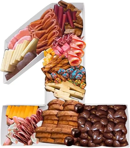 Vista 16 de Bandeja de cartón de 12 pulgadas con forma de cartón, para dulces de papel maché, embutidos de cumpleaños (S)