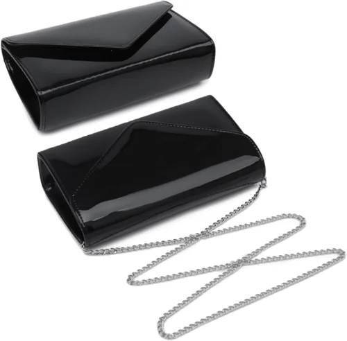 Vista 4 de Dasein Bolsos de noche con purpurina para mujer, bolsos formales para boda, fiesta, bolso de mano elegante, bolso de mano para cóctel, baile