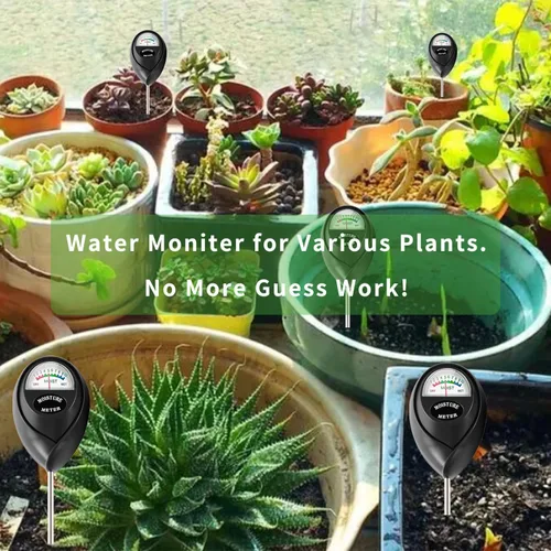 Vista 7 de Censinda Medidor de humedad del suelo, monitor de humedad del suelo para plantas de casa, sensor de humedad del higrómetro del suelo para interiores