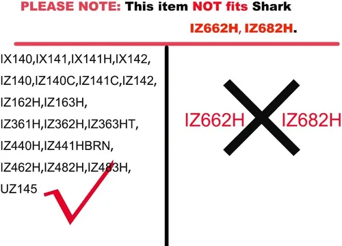 Vista 2 de Dttery 4 filtros de espuma y fieltro de repuesto para Shark IX140 IX141 IZ140 IZ162H IZ163H IZ362H IZ363HT IZ440H IZ462H IZ483H Rocket Pet Pro