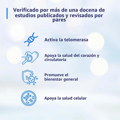 Vista 4 de T.A. Sciences Rejuvenecimiento celular TA-65 a través de activación de telomerasa, 90 cápsulas