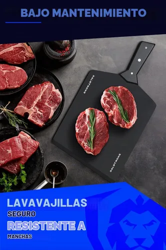 Vista 4 de Dalstrong Tabla mediana para cortar y servir - Negro obsidiana