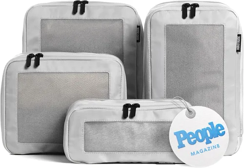 Vista 30 de Aerotrunk Cubos de embalaje de compresión para viajes, paquete de 2, beige