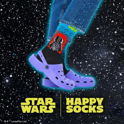 Vista 3 de Happy Socks Star Wars Limited Edition Crew Socks, Gift Boxes for Men and Women - made with Sustainable Cotton