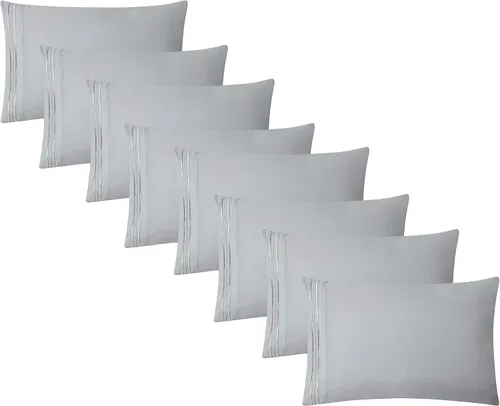 Vista 59 de Clara Clark Fundas de almohada de tamaño estándar – Funda de almohada ultra suave, fundas de almohada de microfibra ligera tamaño Queen – Juego de 2