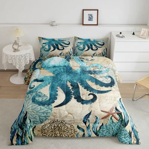 Vista 15 de Erosebridal Juego de ropa de cama individual de animales del zoológico para niños, lindo juego de edredón de animales salvajes de dibujos animados