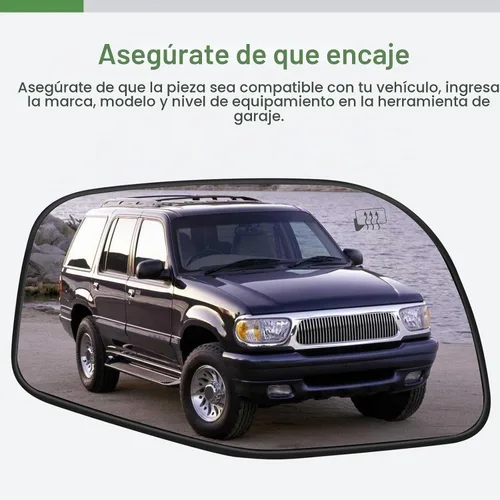 Vista 2 de SCITOO Espejo retrovisor lateral para pasajero derecho para 2002-2005