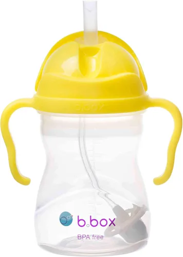 Vista 18 de b.box Vaso para beber con popote abatible, bebe desde cualquier ángulo, popote pesado, a prueba de derrames, a prueba de fugas y de fácil agarre