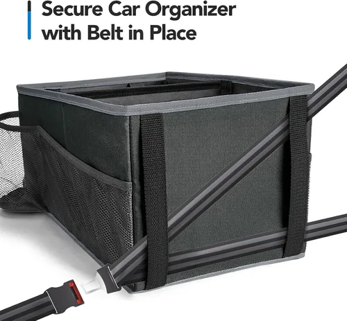 Vista 2 de Organizador de asiento trasero de automóvil, artículos esenciales para viajes por carretera, accesorios de automóvil para mujeres y hombres