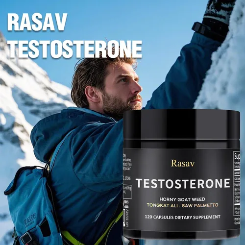 Vista 6 de Rasav Suplemento Horny Goat Weed y Tongkat Ali para hombres, suplemento de refuerzo de testosterona para hombres, suplementos potenciadores
