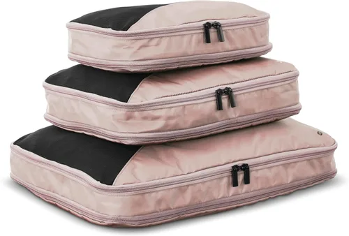 Vista 2 de Samsonite Juego de cubos de embalaje de compresión de 3 piezas, rosa polvorienta