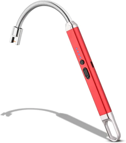 Vista 9 de MEIRUBY Encendedor eléctrico recargable USB, encendedor de arco, para velas, campamento, parrillada, deportes, herramienta para apasionados de lo