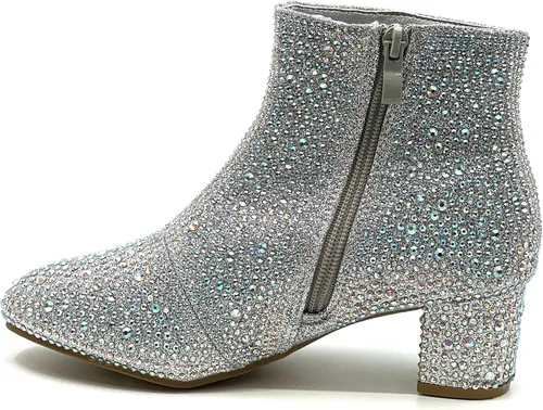 Vista 4 de Forever Botines con diamantes de imitación para niños
