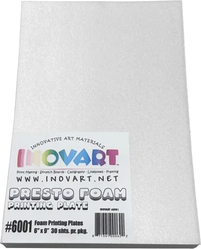 Vista 6 de INOVART Presto - Placas de impresión de espuma con respaldo adhesivo reposicionable, 9 x 12 pulgadas, 12 hojas