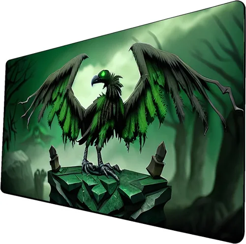 Vista 21 de Tapete de juego de cartas coleccionables AI Painting – Tapete de juego MTG con zonas, 24 x 14 pulgadas, tapete de juego MTG de alta calidad – El