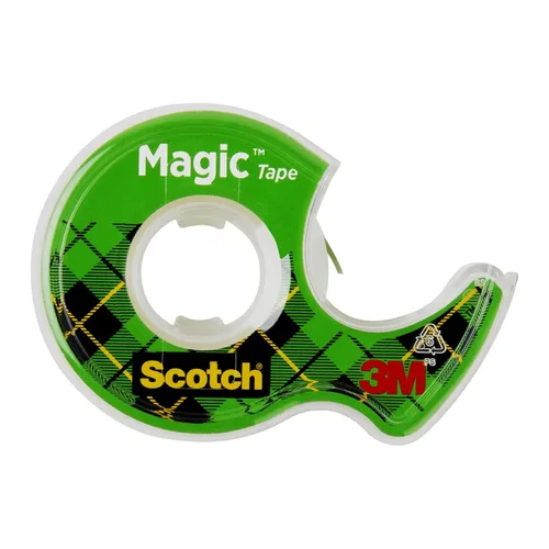 Vista 10 de Scotch Magic Tape, 3 rollos dispensados, 3/4 x 300 pulgadas, transparente