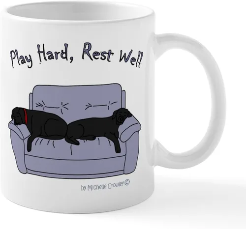 Vista 8 de CafePress Black Lab Mug Taza de café de cerámica de 11 oz (11.0 fl oz)