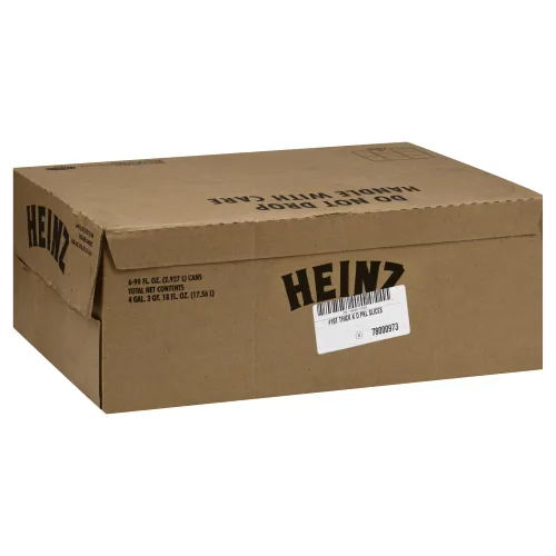 Vista 5 de Heinz Rebanadas de eneldo Kosher #10 (6 cajas de cartón, latas de 6.2 libras)