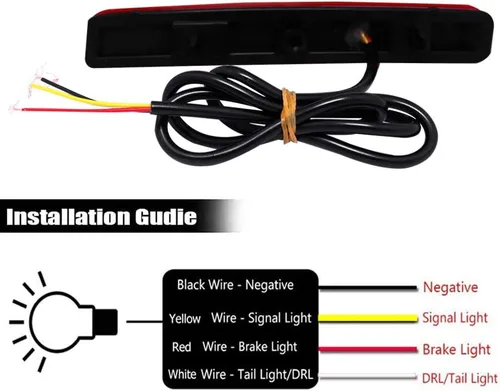 Vista 7 de Adiil Lente roja LED reflector de parachoques trasero luz antiniebla compatible con Toyota Prius V 2012-2017