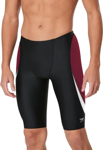 Vista 38 de Speedo Endurance+ - Traje de baño para hombre con colores del equipo empalmados chispa negro/azul
