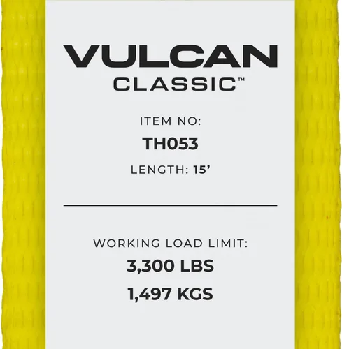 Vista 8 de VULCAN Kit de amarre de vehículo de 8 puntos con cola de cadena en ambos extremos - Juego de 4 - Amarillo clásico