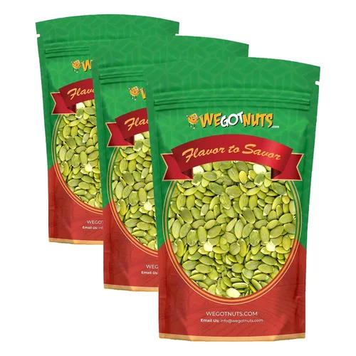 Vista 8 de Semillas de calabaza saladas tostadas - Bocadillo crujiente y sabroso, 2 libras (31.99 oz) Pepitas ricas en proteínas para aperitivos diarios