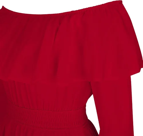 Vista 5 de Southern Belle - Vestido para mujer, vintage, hermoso, vestido de baile, manga acampanada, vestido casual, vestido largo de sirvienta, disfraces