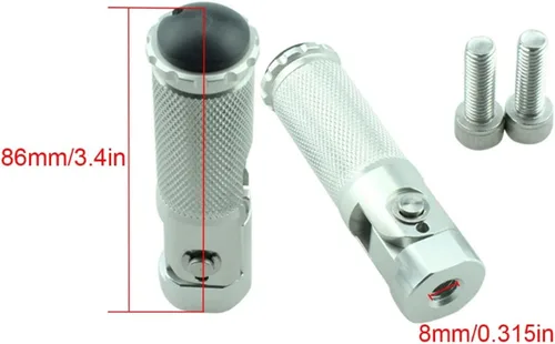 Vista 3 de Pedales de motocicleta plegables reposapiés estriberas reposapiés estriberas para Yamaha YZFR15 YZFR3 YZFR25 YZF R15 R3 R25 FZ16 FZ 16 XJ6 XJ 6 TDM