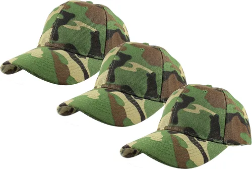 Vista 88 de Gelante - Gorra lisa de béisbol ajustable con correa trasera (3 unidades)