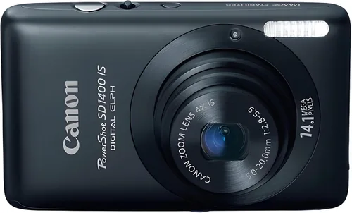 Vista 2 de Canon PowerShot SD1400 IS Cámara digital de 14.1 MP con zoom estabilizado de imagen óptica de gran angular 4x y LCD de 2.7 pulgadas (negro)