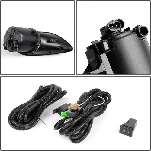 Vista 4 de DNA MOTORING FL-ZTL-200-AM - Luz antiniebla con interruptor para el lado del conductor y del pasajero, mejora la visibilidad