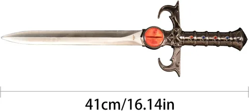 Vista 18 de SV Espada de anime hecha a mano para cosplay, espada mística de tigre-gato, espada mística, espada de presagios, ojo de Thundera/Tygra, varios