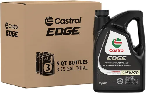 Vista 17 de Castrol EDGE 5W-20 Advanced - Aceite de motor sintético completo, 1 cuarto de galón, paquete de 6