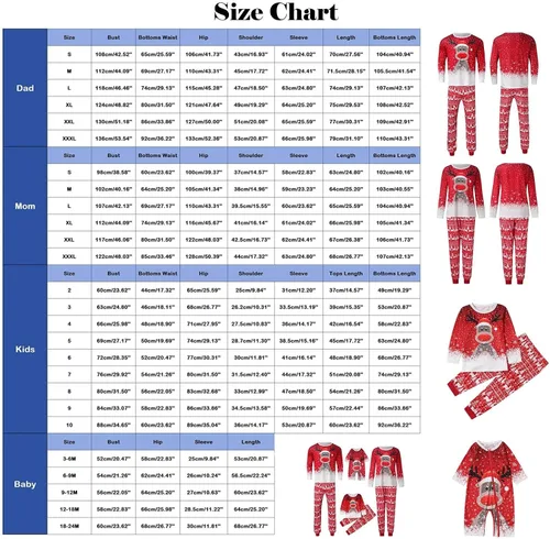 Vista 5 de Matching Family Pajamas 2023 Christmas Pajamas Family Sets Ugly Christmas Pajamas Set 2 Piece Xmas Holiday Pjs Sets