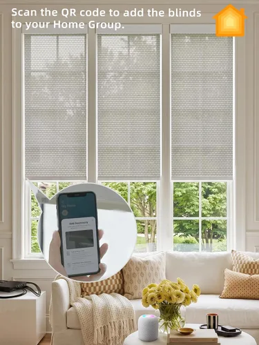 Vista 5 de SmartWings Persianas enrollables PoE, 1% de apertura, color beige Aventus 1% Apertura Beige