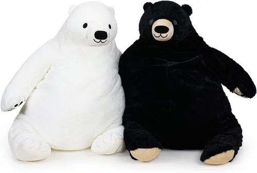 Vista 2 de Oso de Peluche de 23.6 Pulgadas Oso de Peluche de Peluche Oso de Peluche de Selva Animal de Peluche de Muñeca Decoración del Hogar Regalo para Niños